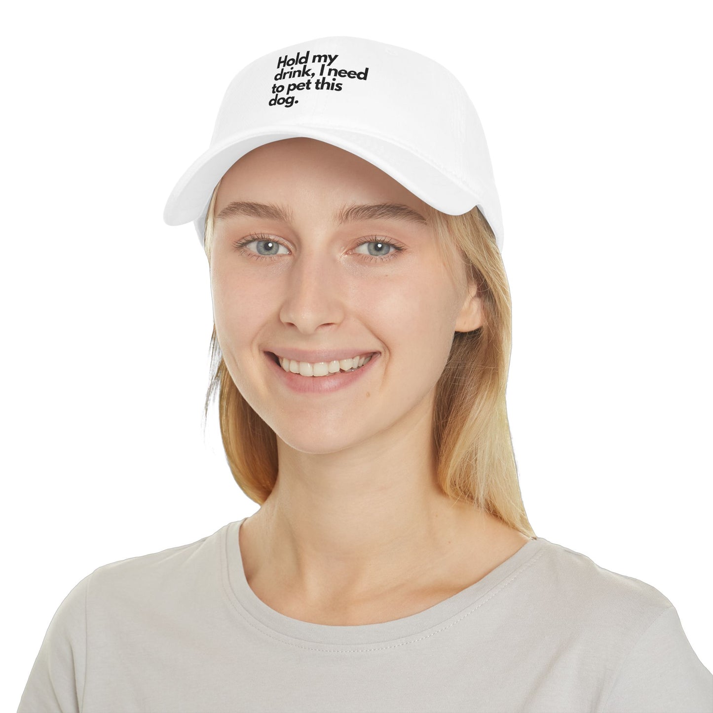 "Hold My Drink, I Need to Pet This Dog" Baseball Cap