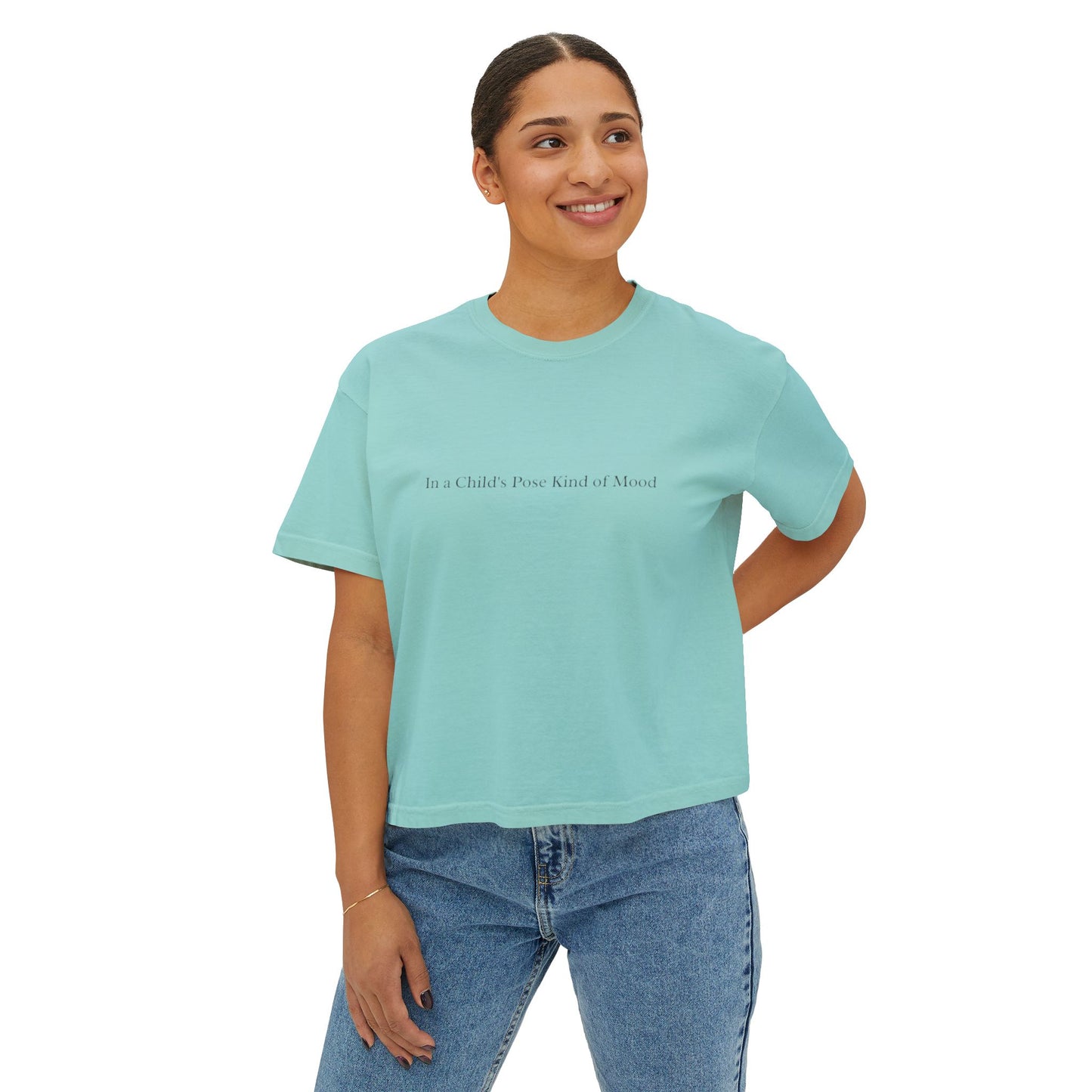 In a Child's Pose Mood - Relaxed Fit Graphic T-Shirt