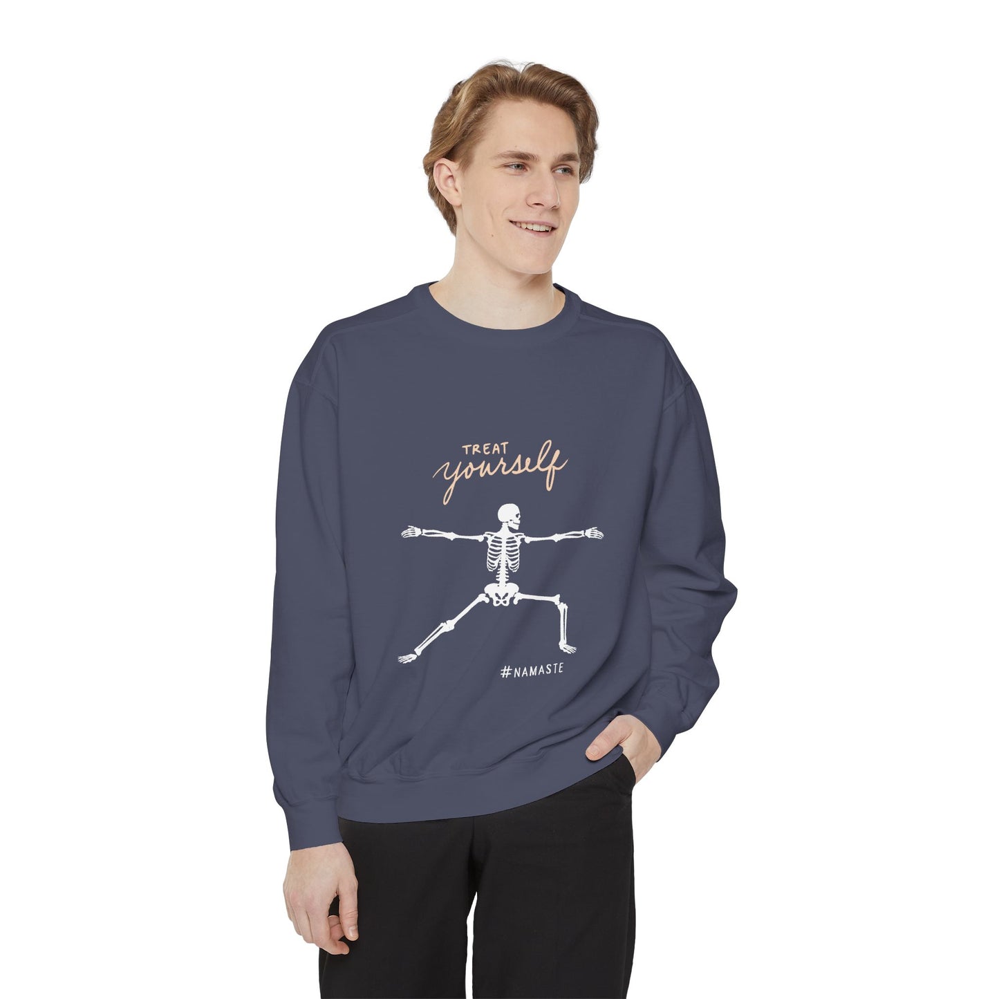 Namaste Skeleton Sweatshirt - Treat Yourself