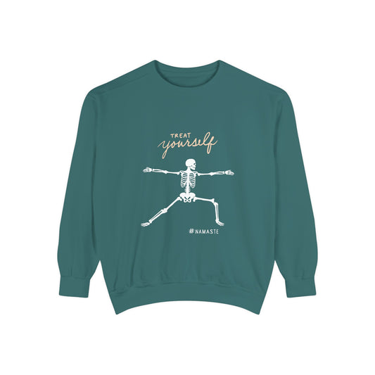 Namaste Skeleton Sweatshirt - Treat Yourself
