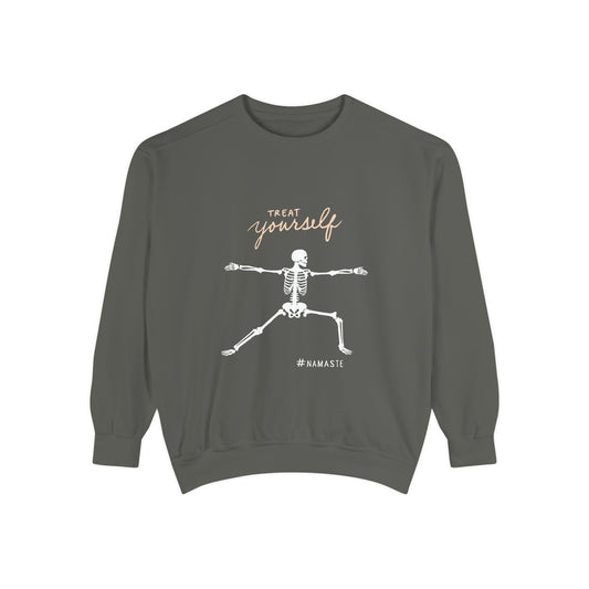Namaste Skeleton Sweatshirt - Treat Yourself
