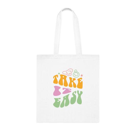 Take It Easy Cotton Tote Bag