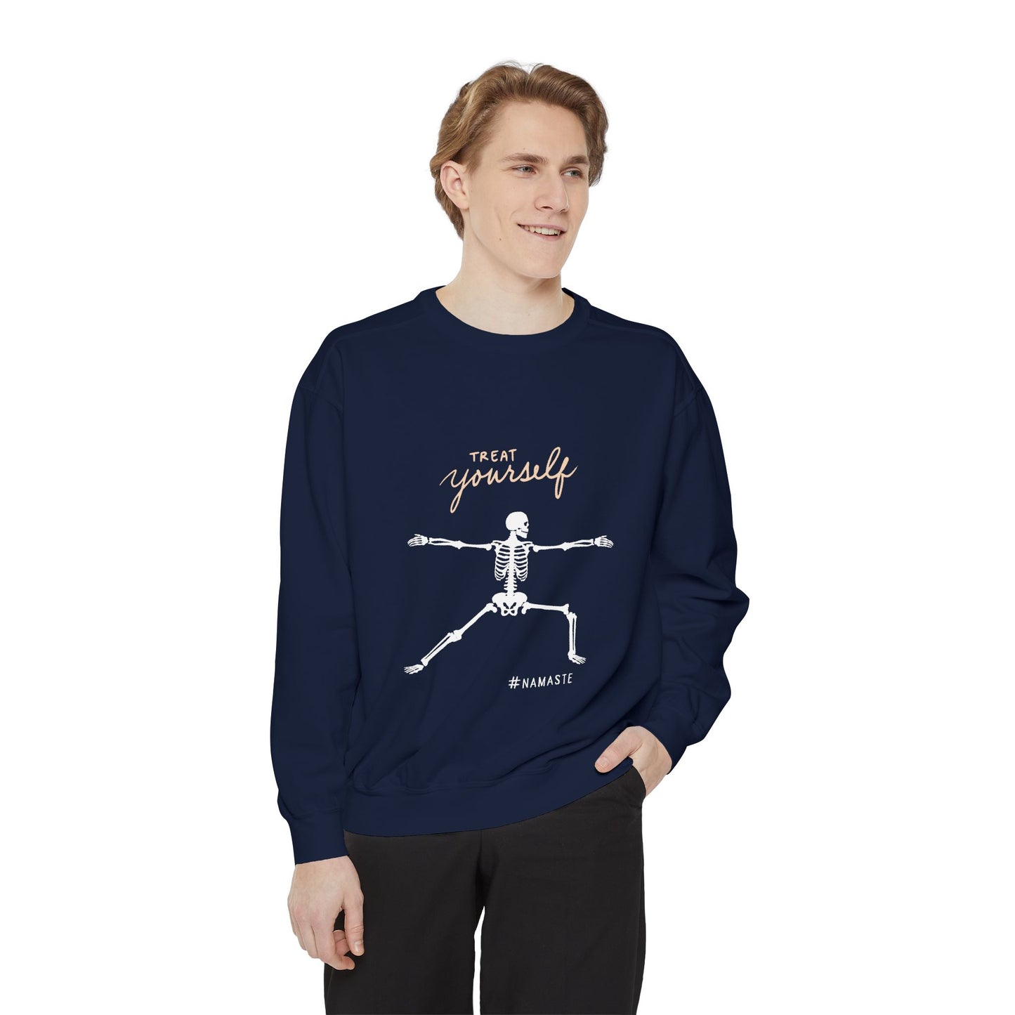 Namaste Skeleton Sweatshirt - Treat Yourself