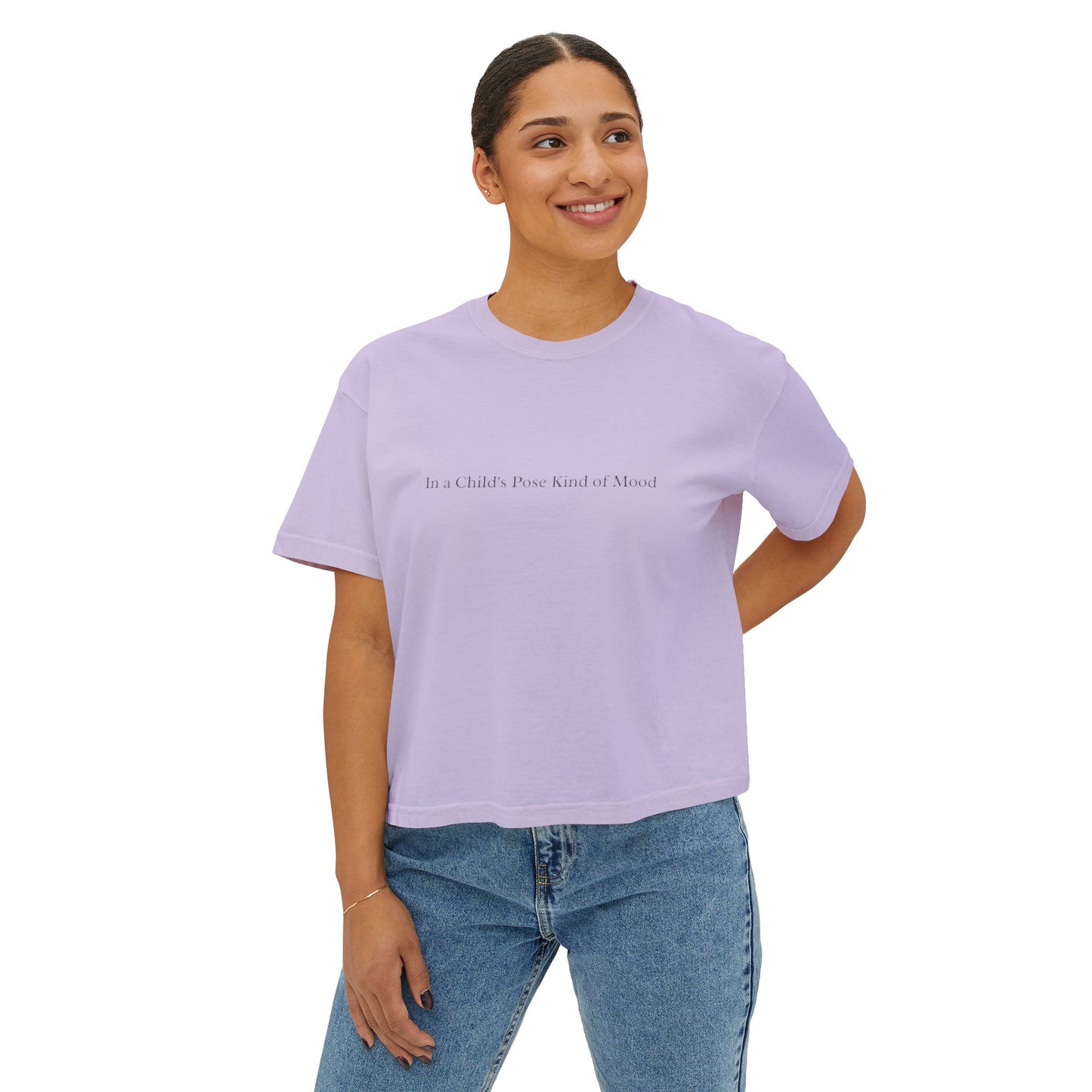 In a Child's Pose Mood - Relaxed Fit Graphic T-Shirt