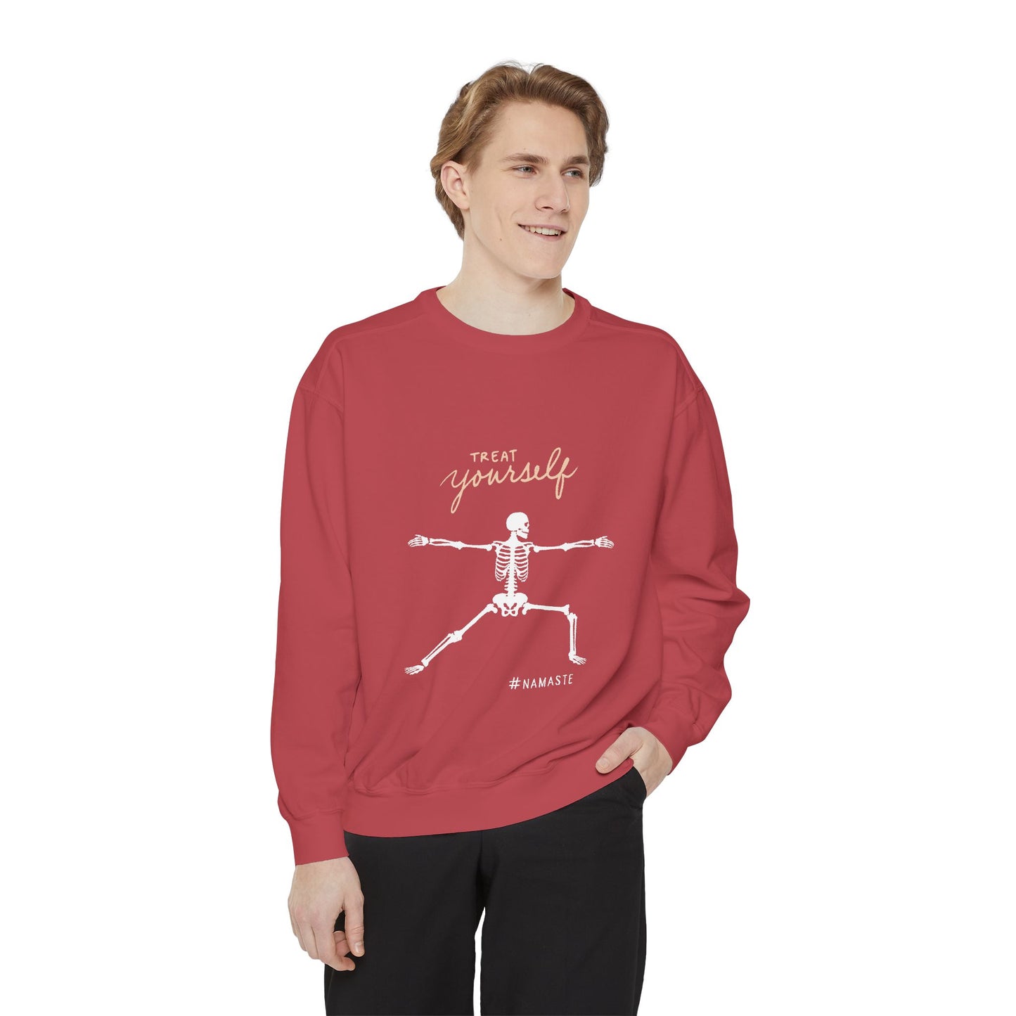 Namaste Skeleton Sweatshirt - Treat Yourself