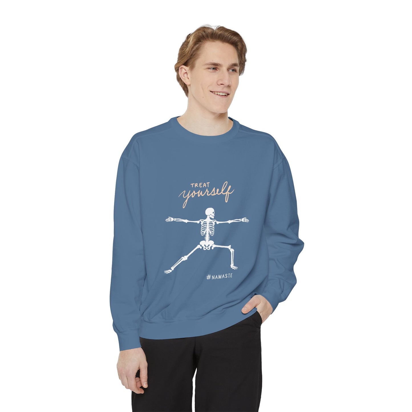 Namaste Skeleton Sweatshirt - Treat Yourself