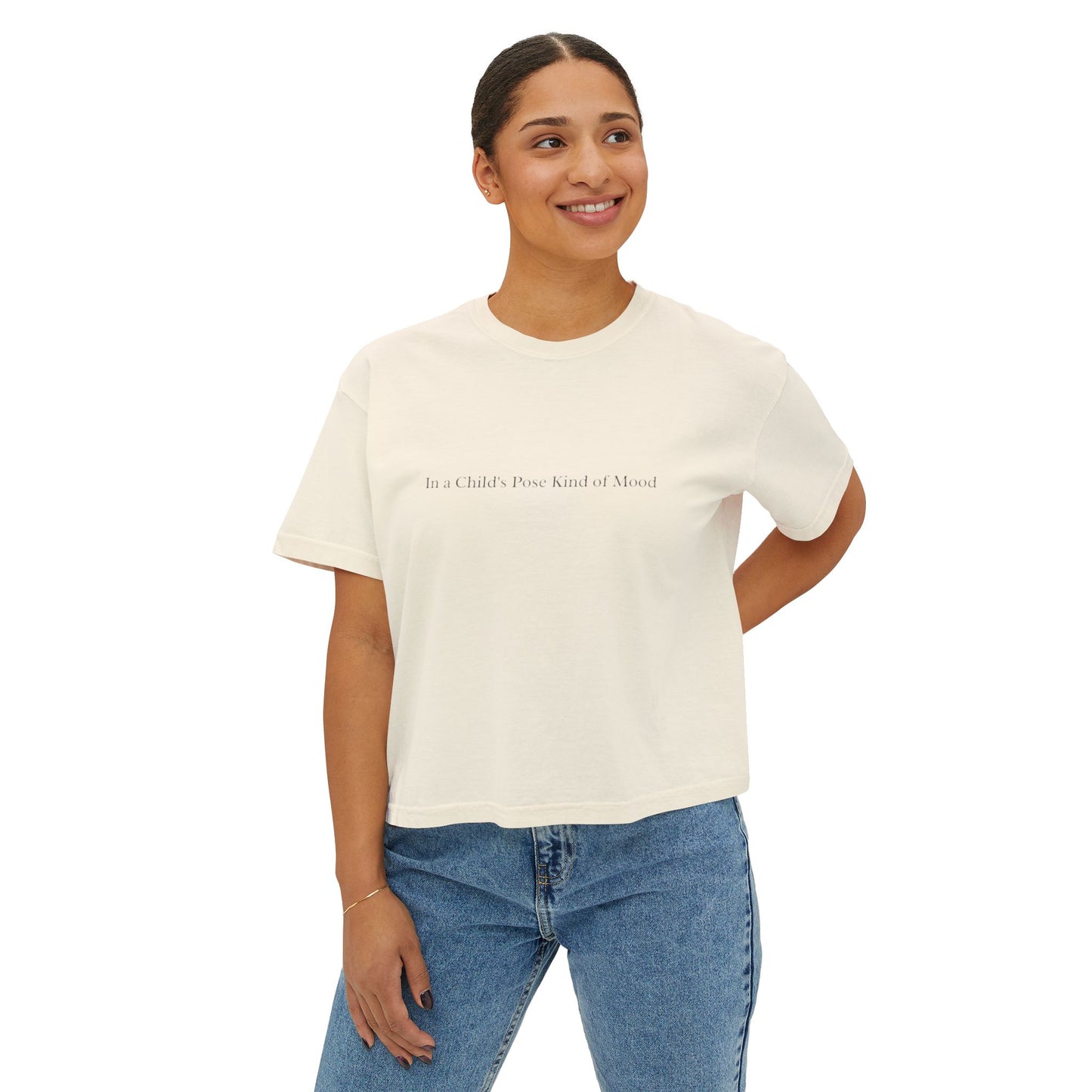 In a Child's Pose Mood - Relaxed Fit Graphic T-Shirt